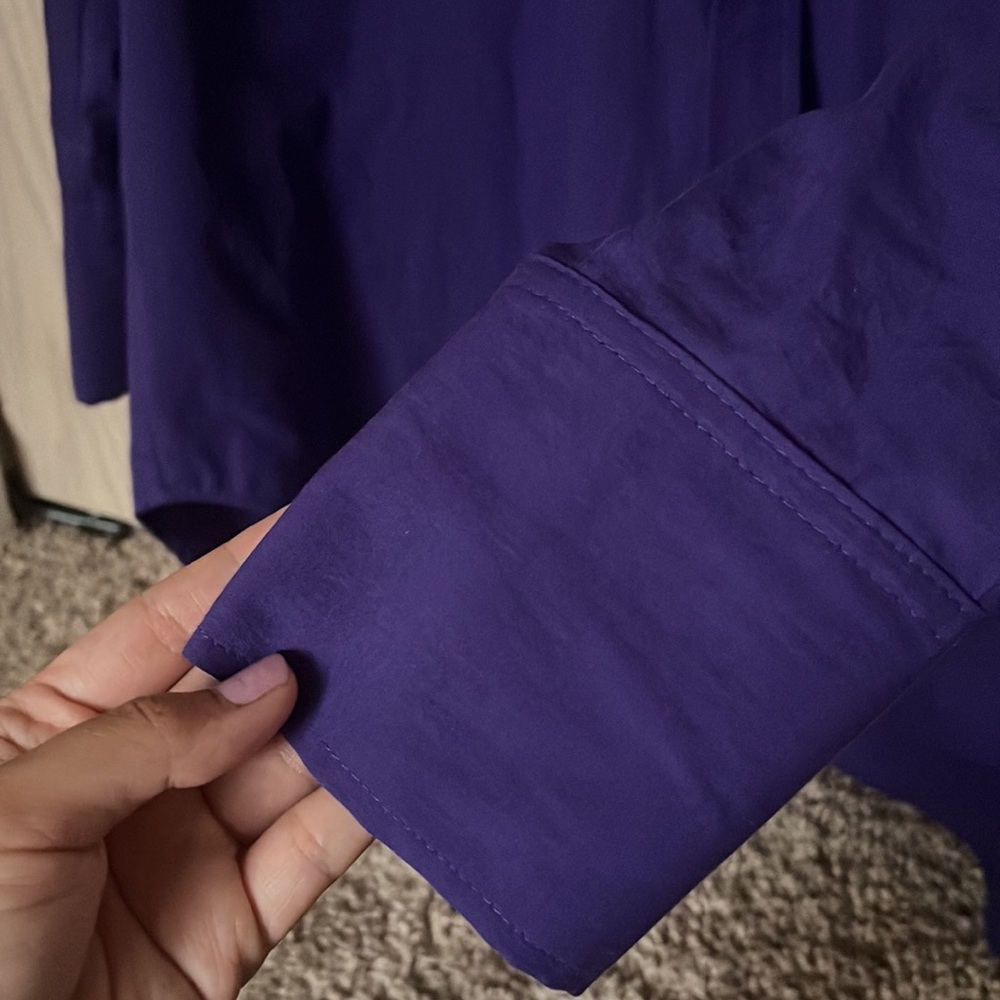 Zara poplin Shirt purple - Picture 3 of 4